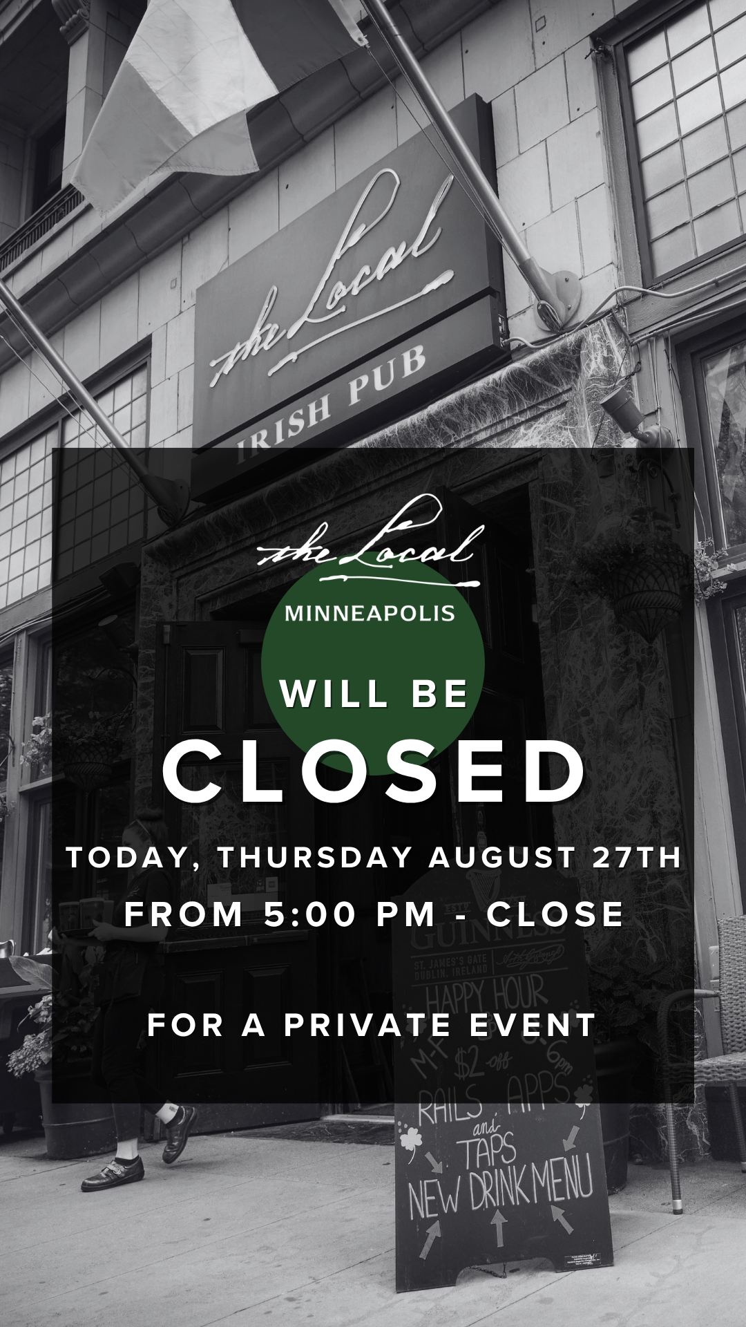 Closed for Private Event I The Local Minneapolis